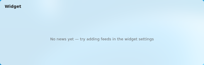 News widget rendered